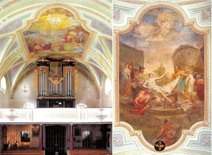 Deckenfresken der Laurentiuskirche